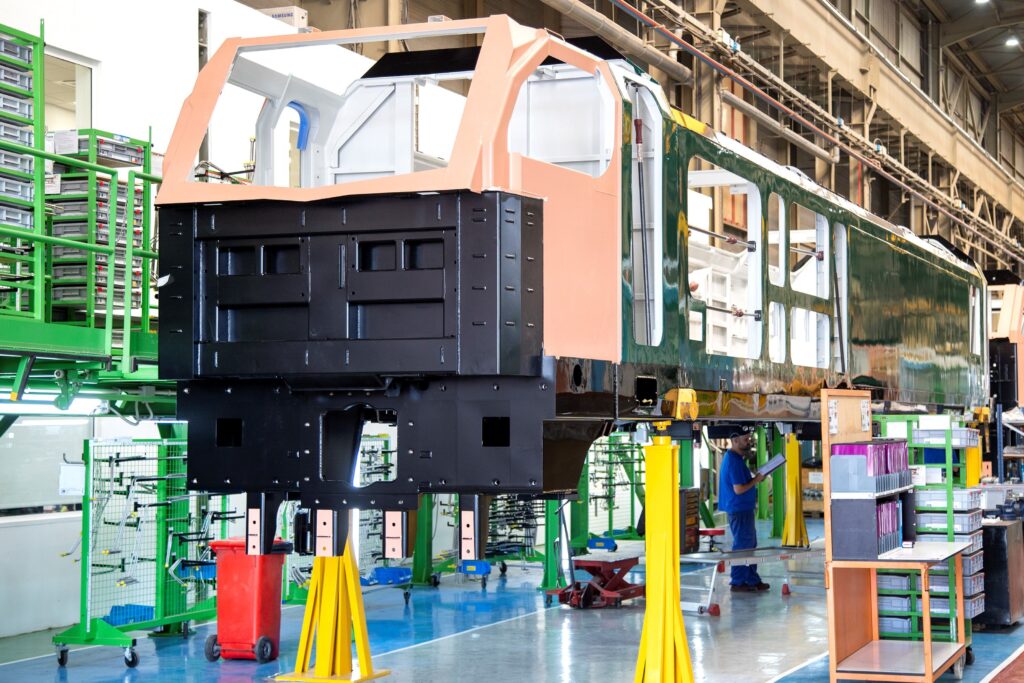 Stadler has completed the carbody of its first Class 93 locomotive for Rail Operations UK