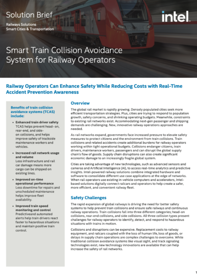 Smart Train Collision Avoidance System for Railway Operators