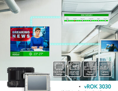 vROK 3030 Open Frame Panel PC for Railway Passenger Information Systems