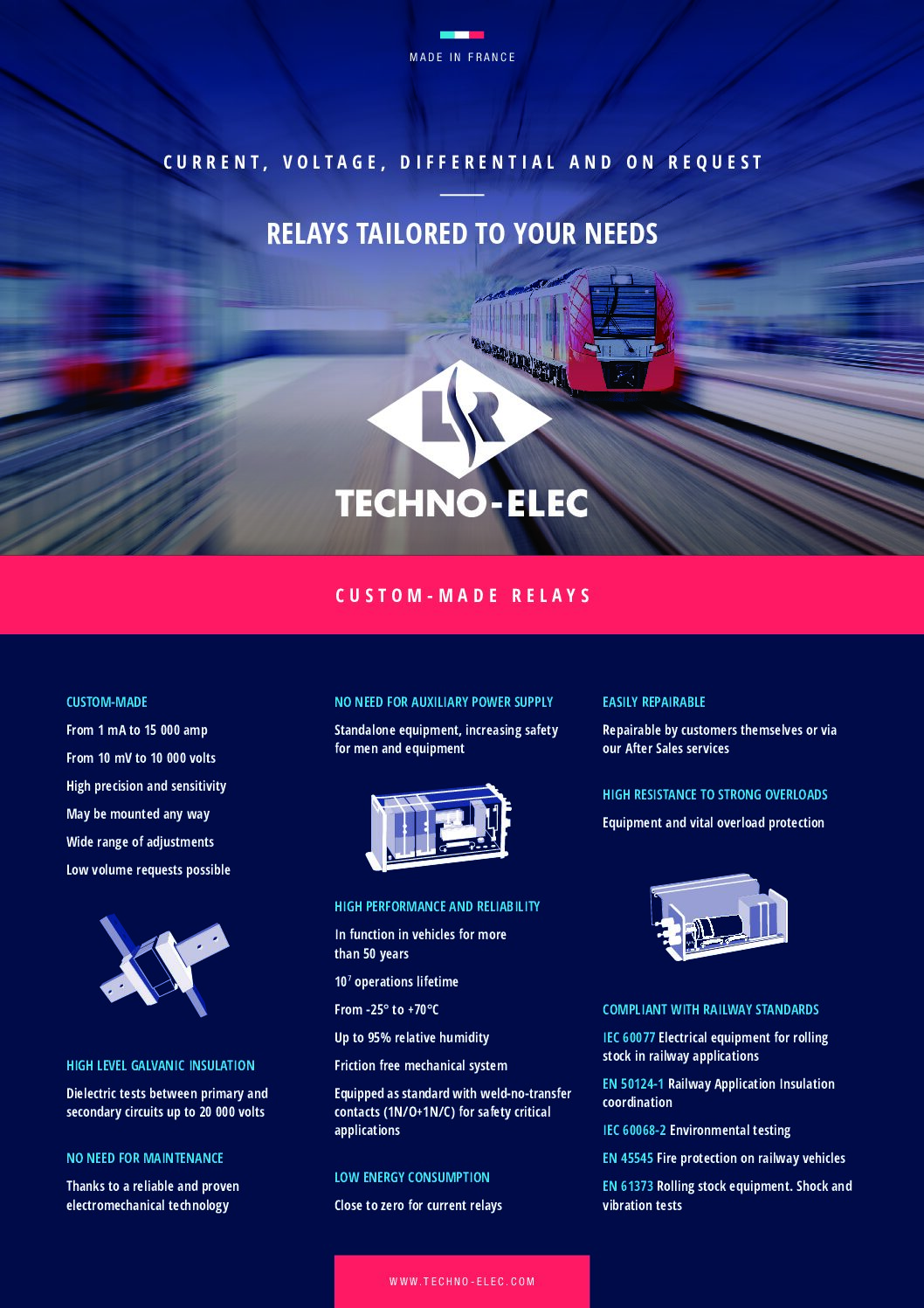 TECHNO-ELEC: Relays Tailored to Your Needs