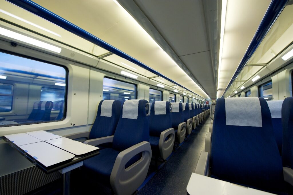 aluminium honeycomb train interior