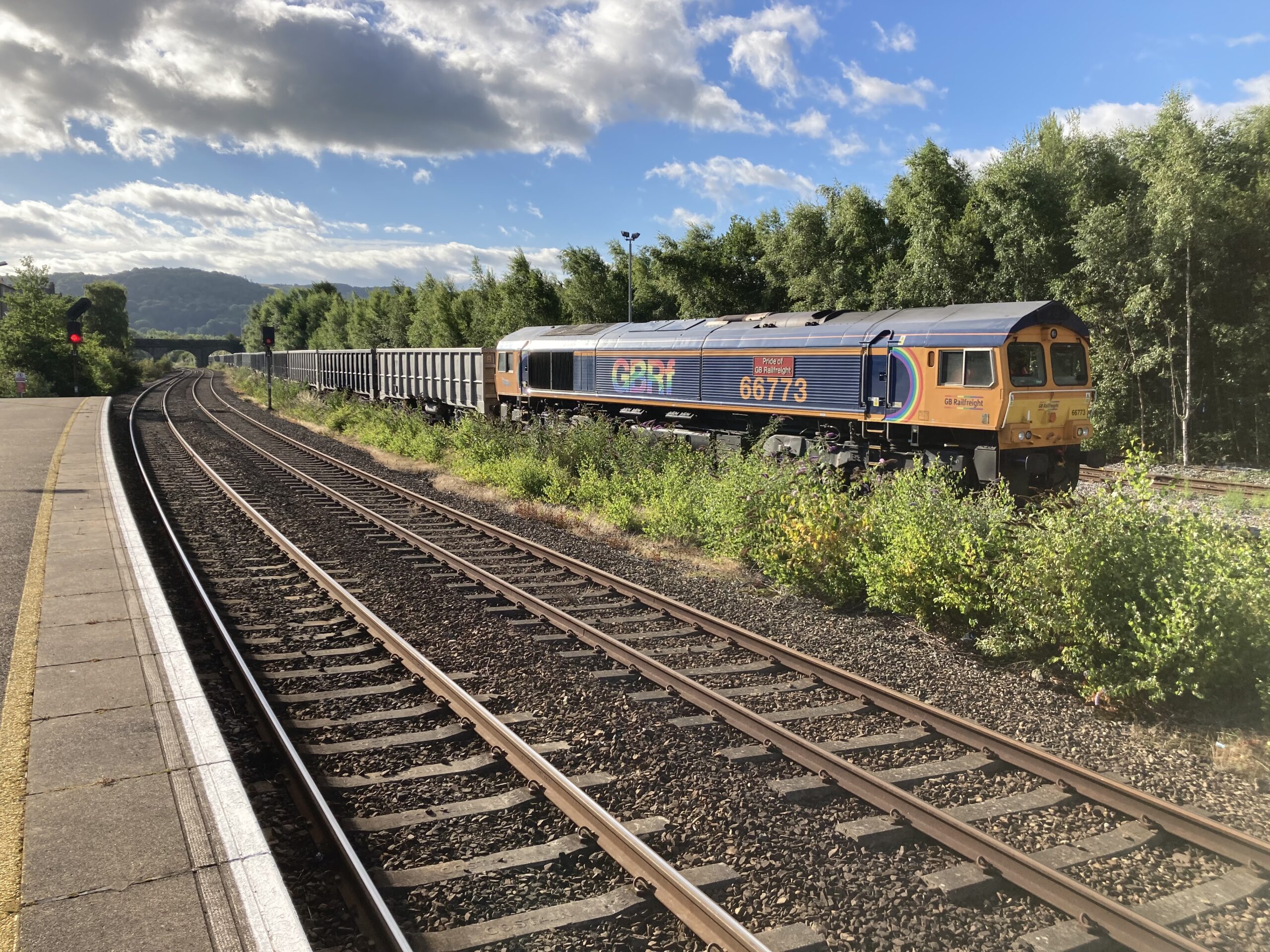 GB Railfreight train at Llandudno Junction