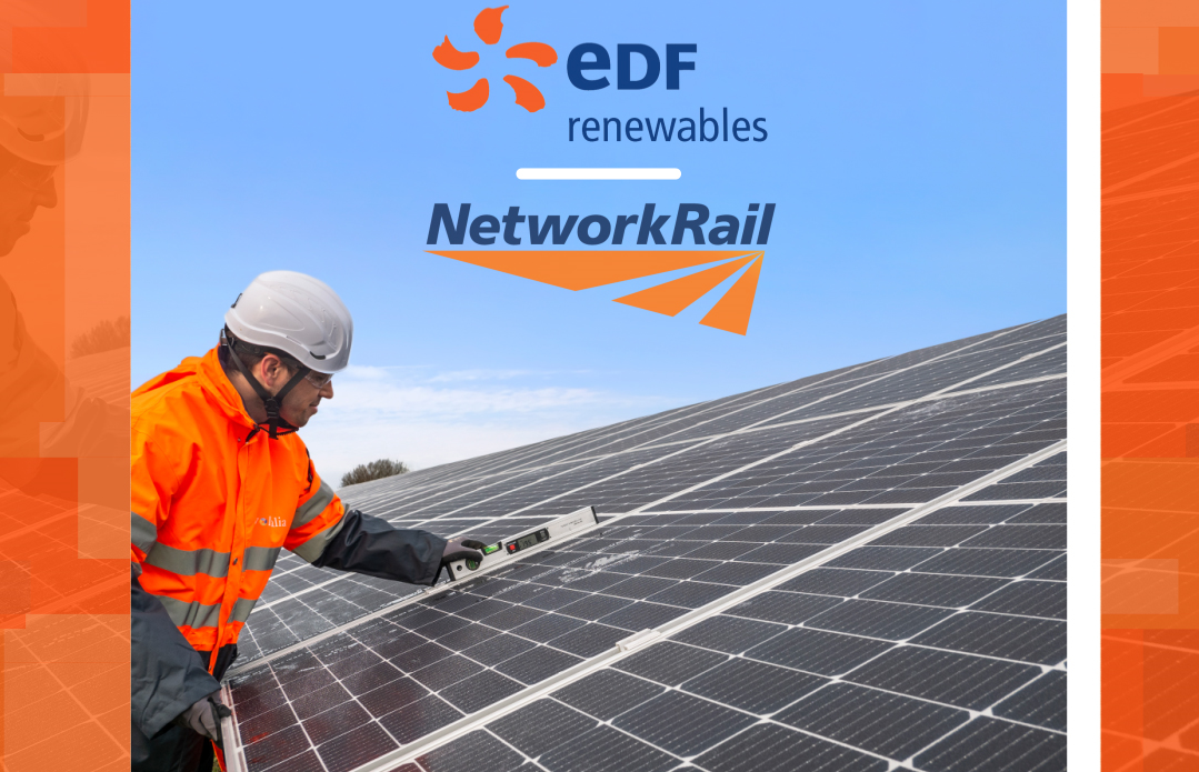 Network Rail has signed an agreement with EDF Renewables UK for 49.9MW of solar power