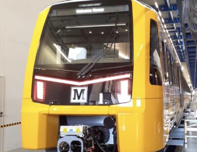 First of New Tyne and Wear Metro Trains Roll Off Production Line