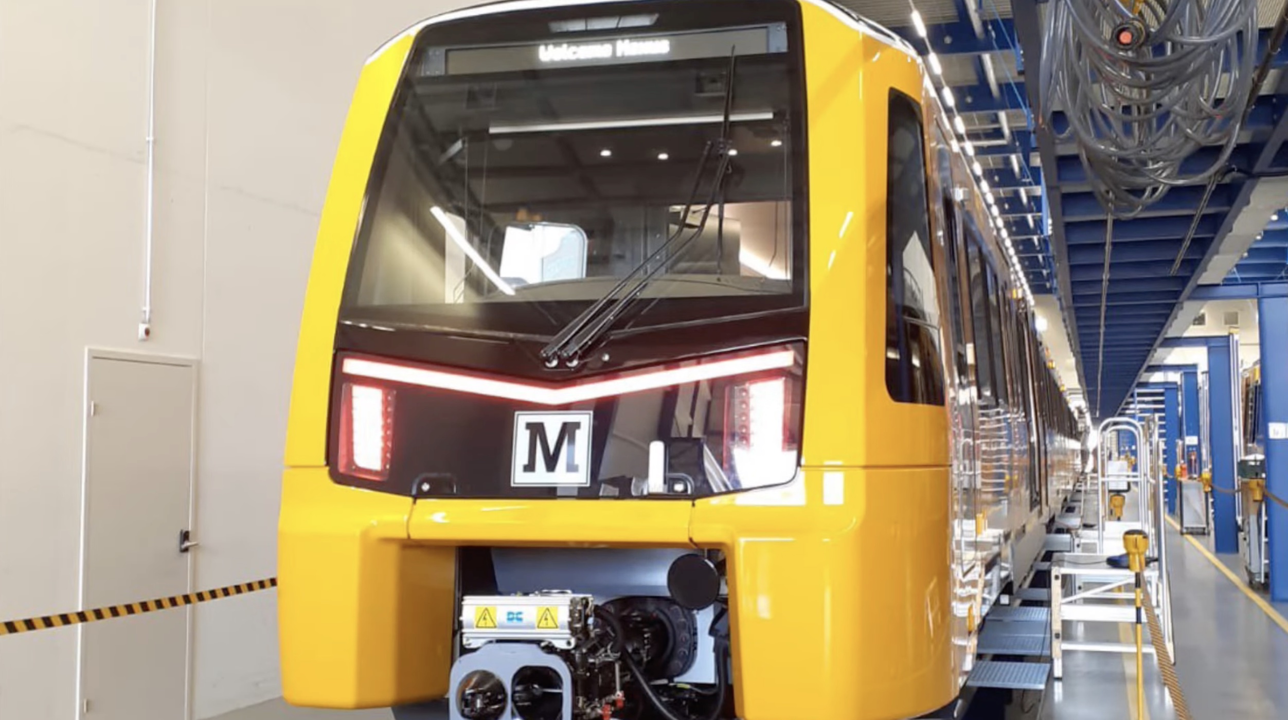 The new Class 555 Metro trains at the Stadler factory in Switzerland