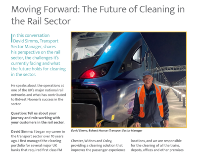 Moving Forward: The Future of Cleaning in the Rail Sector