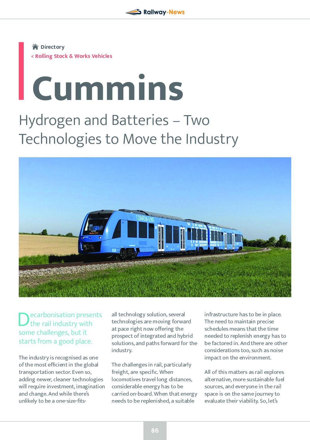 Hydrogen and Batteries – Two Technologies to Move the Industry