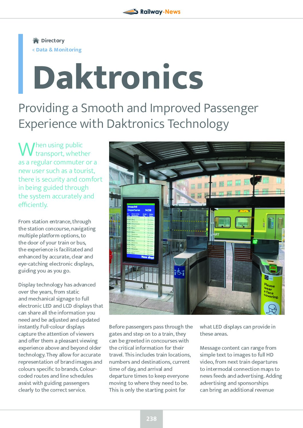 Providing a Smooth and Improved Passenger Experience with Daktronics Display Technology