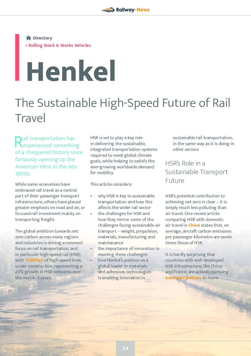 The Sustainable High-Speed Future of Rail Travel