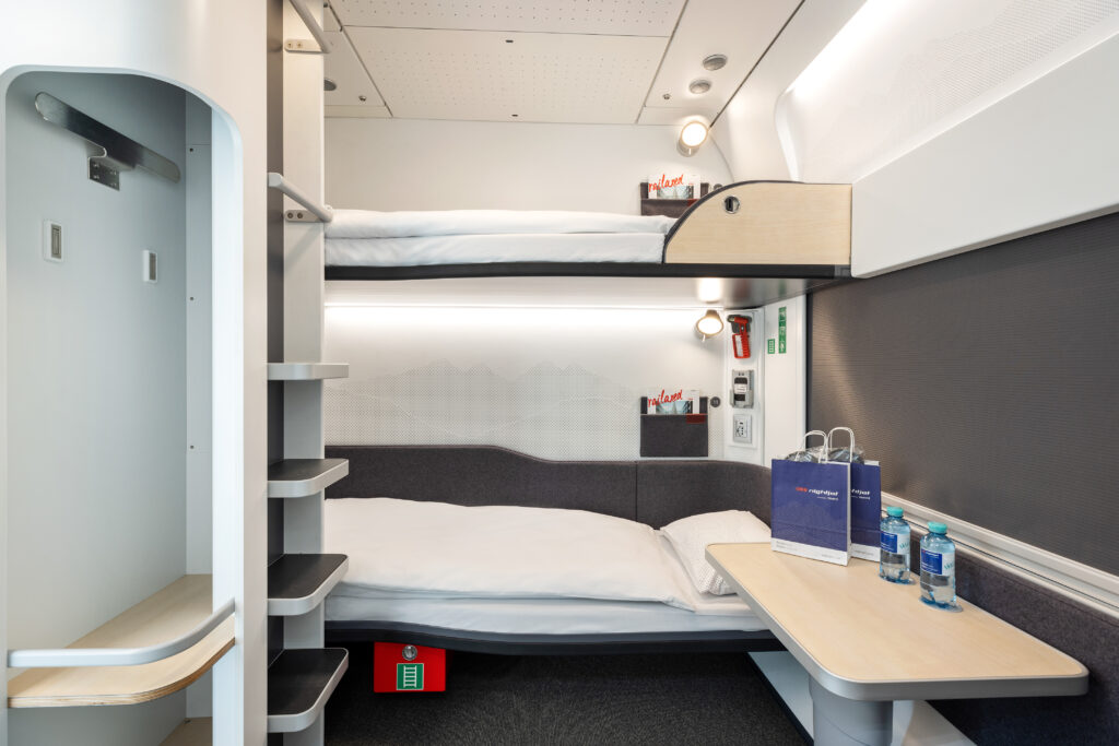 New Nightjet 2-person sleeping compartment.