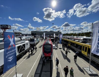 IN PICTURES: Stadler Presents New FLIRT Tri-Mode and CITYLINK Tram-Train for Wales