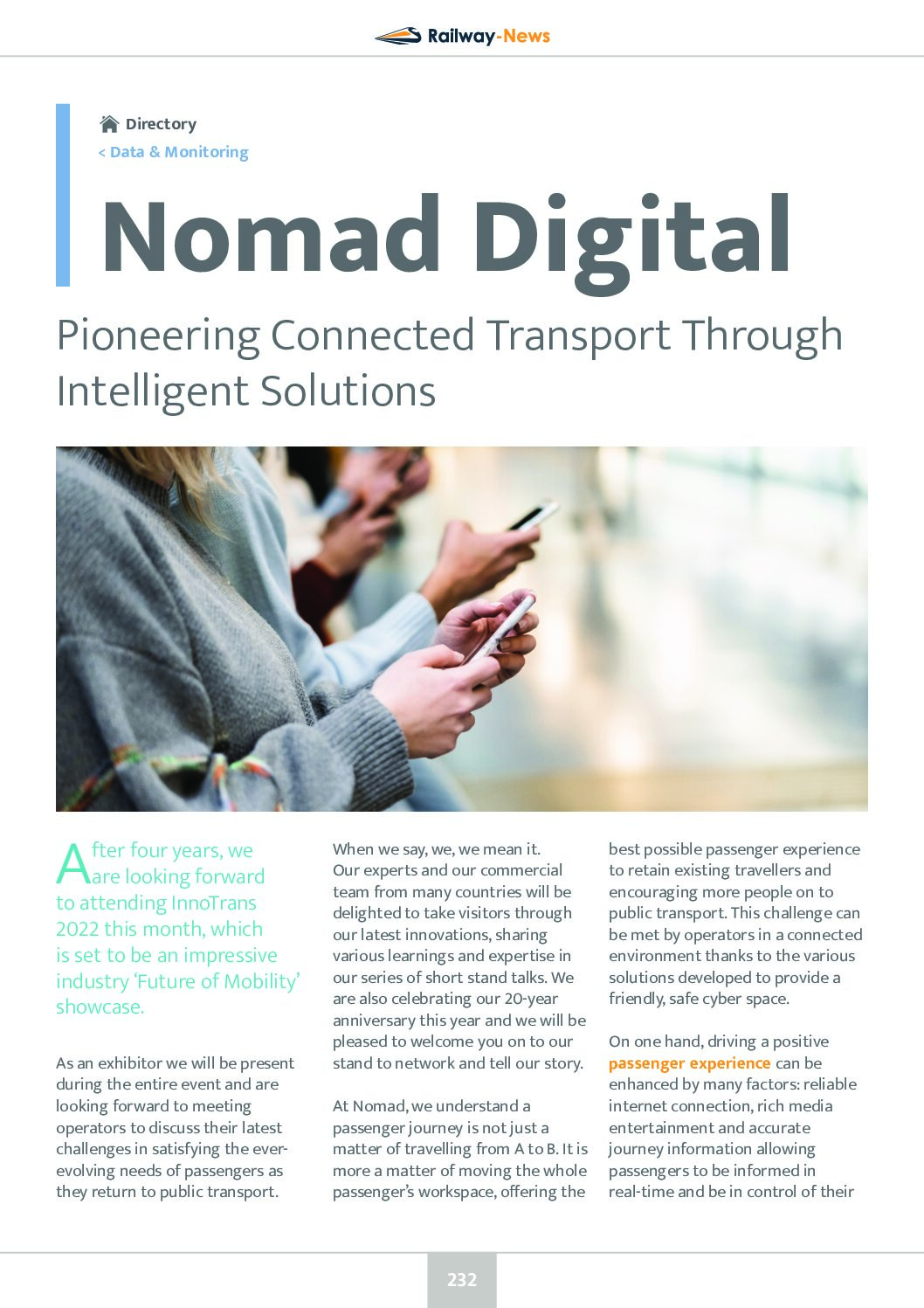 Pioneering Connected Transport Through Intelligent Solutions