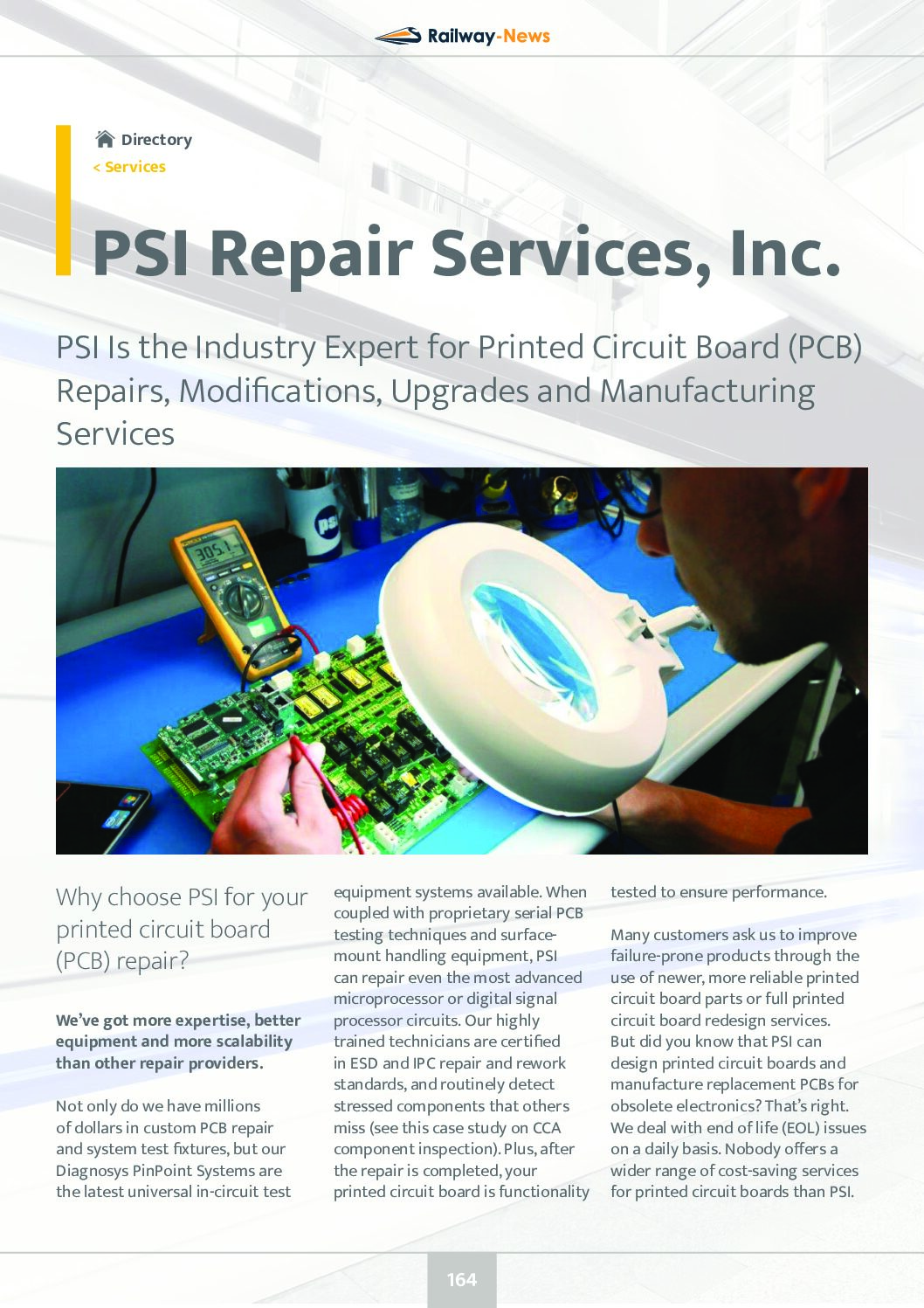 PSI: Industry Expert for Printed Circuit Board (PCB) Repairs, Modifications, Upgrades and Manufacturing
