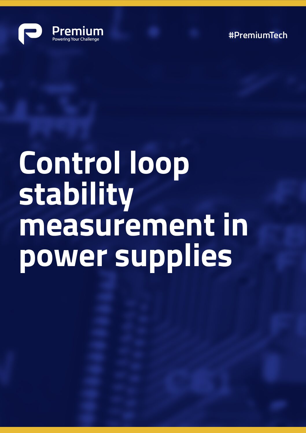 Control Loop Stability Measurement in Power Supplies