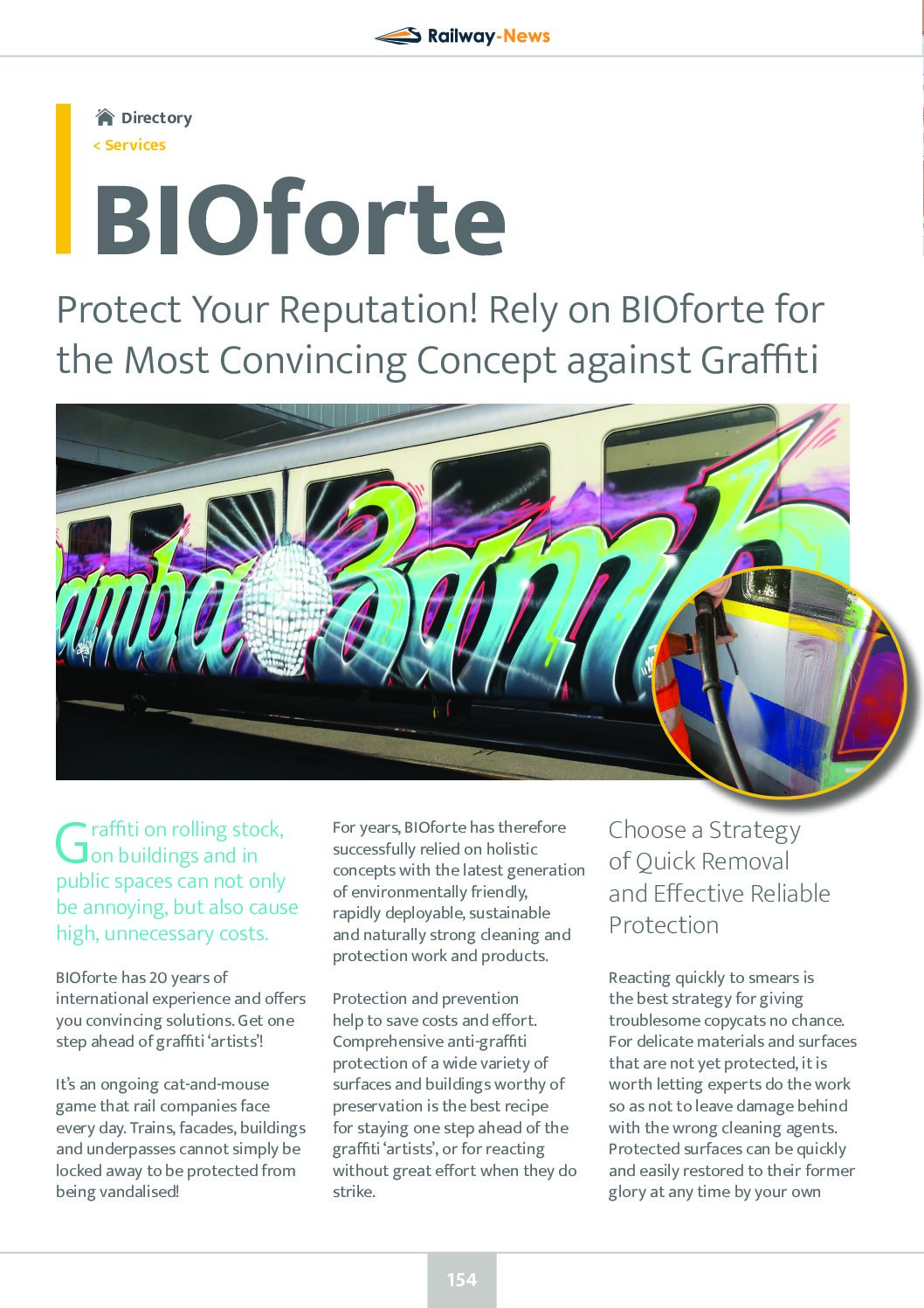 Rely on BIOforte for the Most Convincing Concept against Graffiti