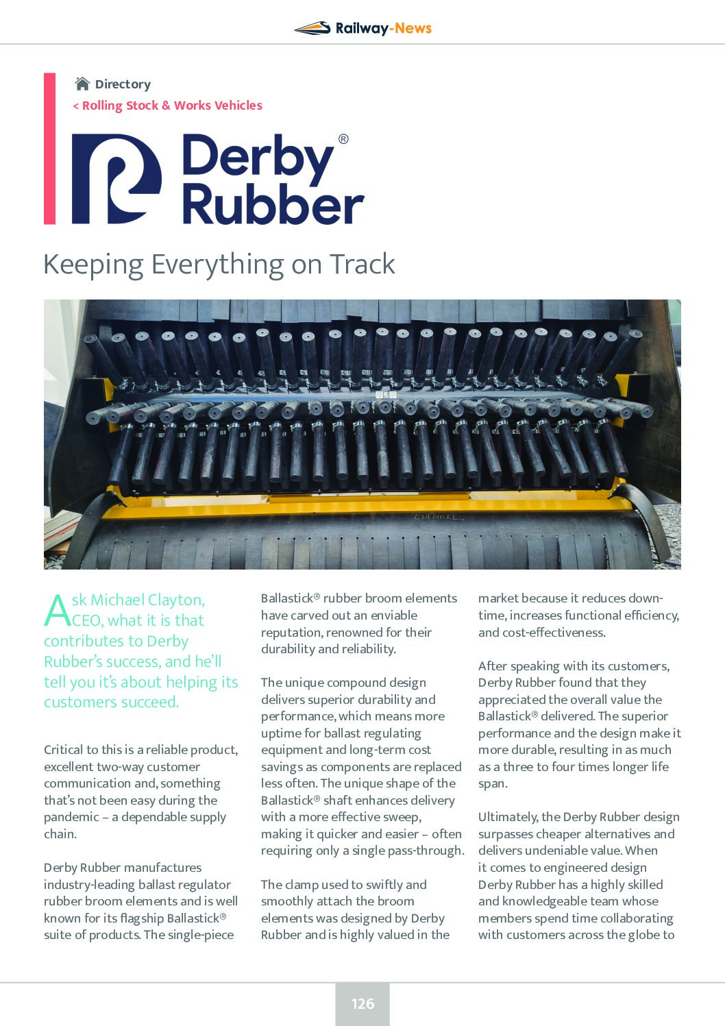 Derby Rubber – Keeping Everything on Track