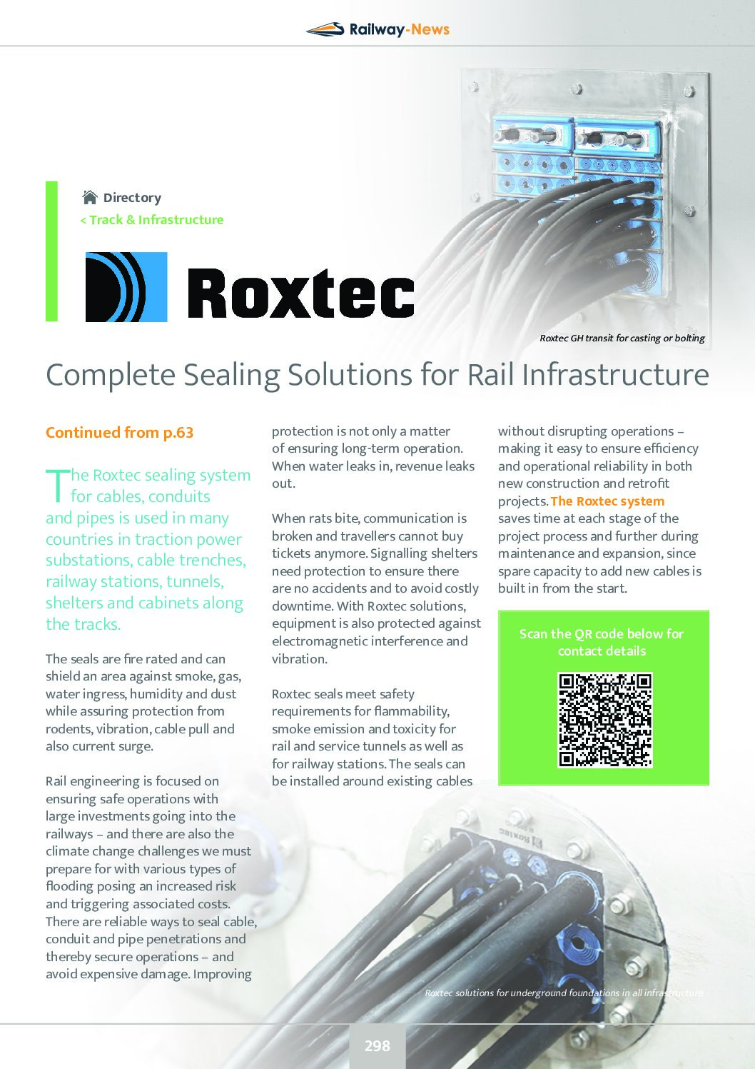 Complete Sealing Solutions for Rail Infrastructure