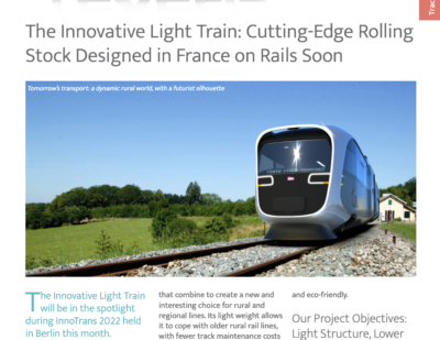 Cutting-Edge Rolling Stock Designed in France on Rails Soon