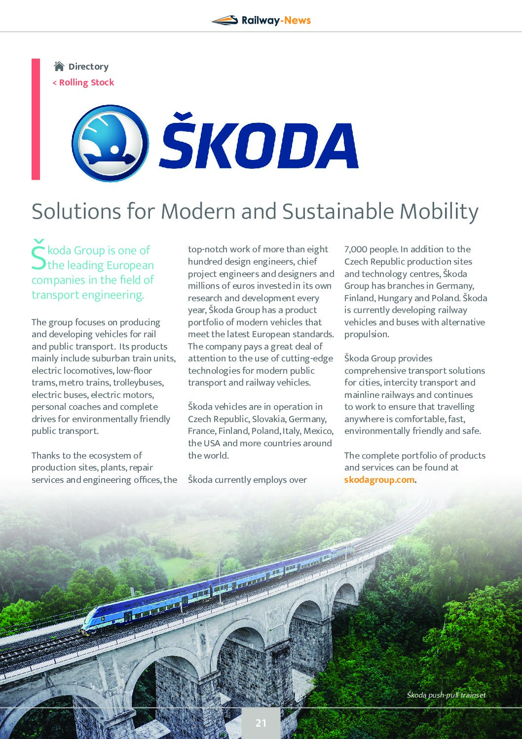 Solutions for Modern and Sustainable Mobility