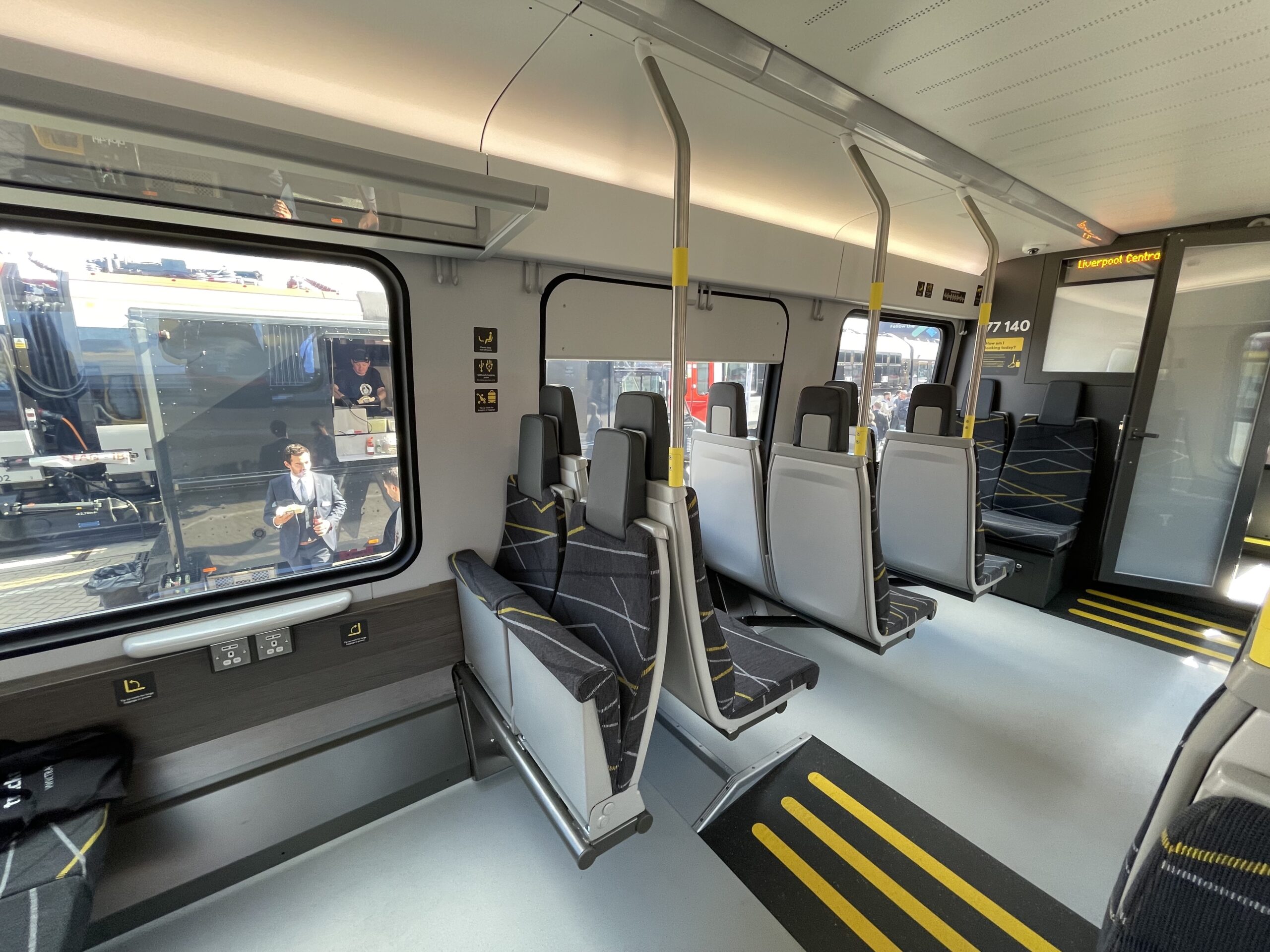 Stadler IPEMU for Liverpool - interior seating