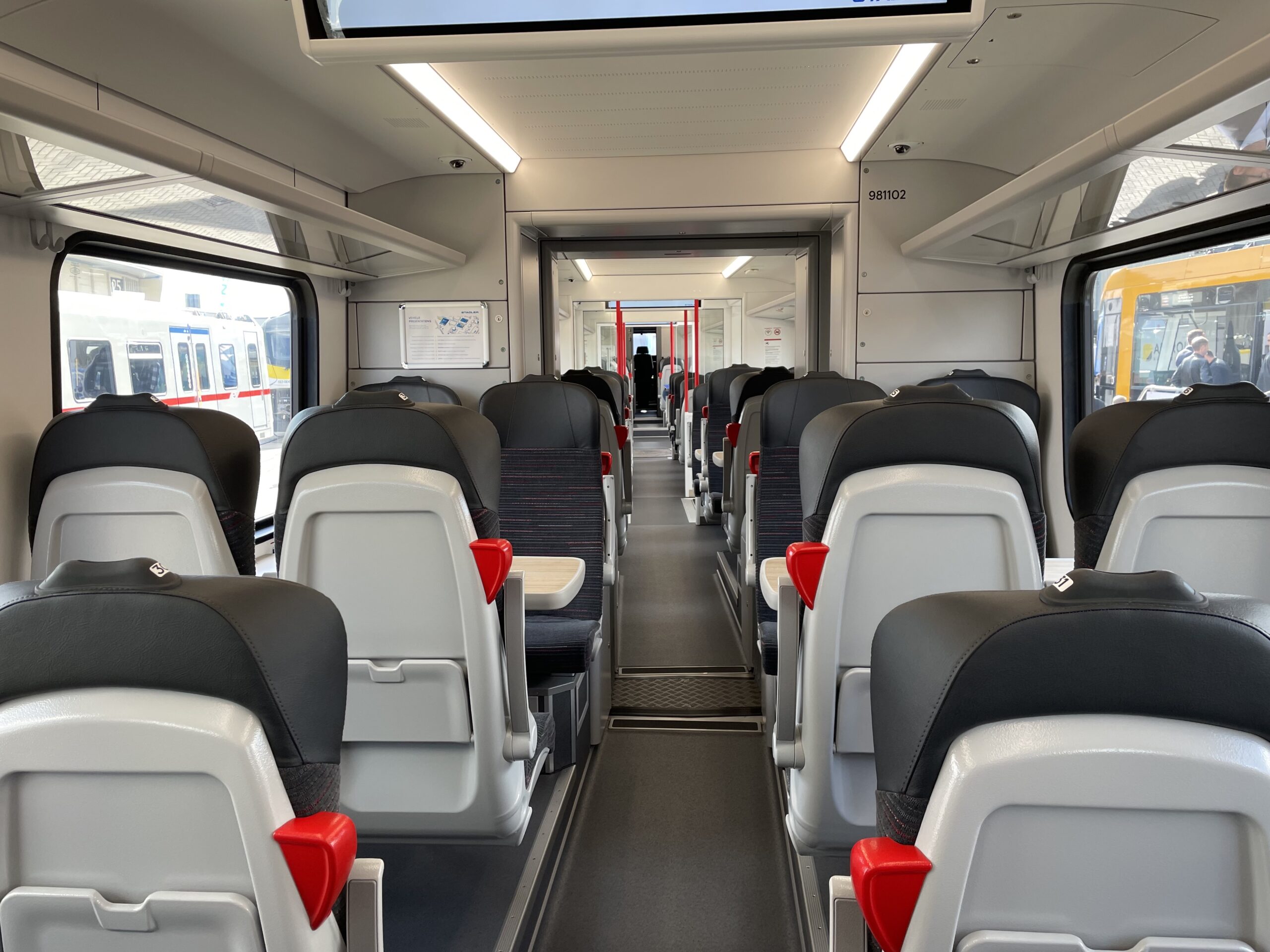 Stadler FLIRT tri-mode interior