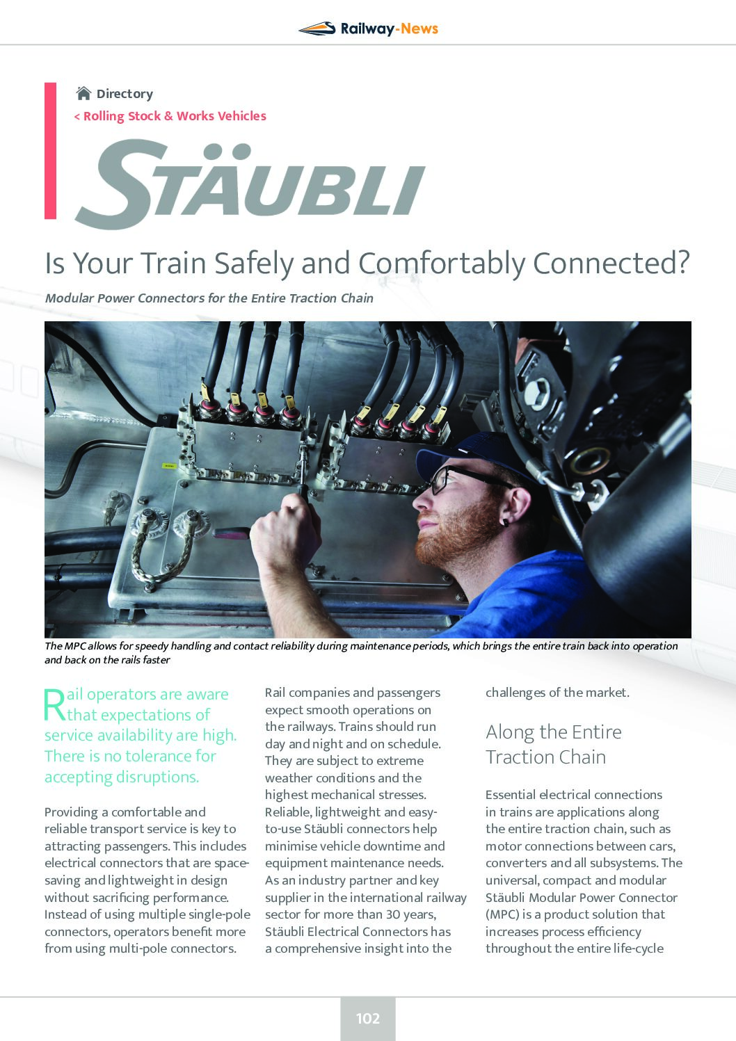 Is Your Train Safely and Comfortably Connected?