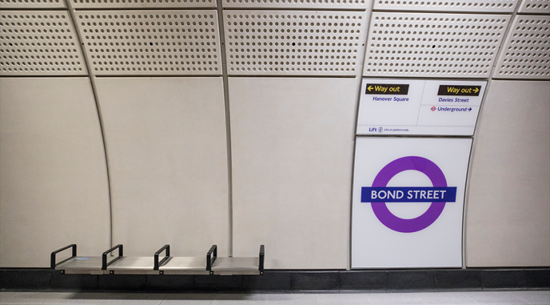 Bond Street Elizabeth line platform