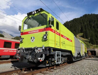 Switzerland: New Fire and Rescue Vehicles Inaugurated for Vereina Tunnel