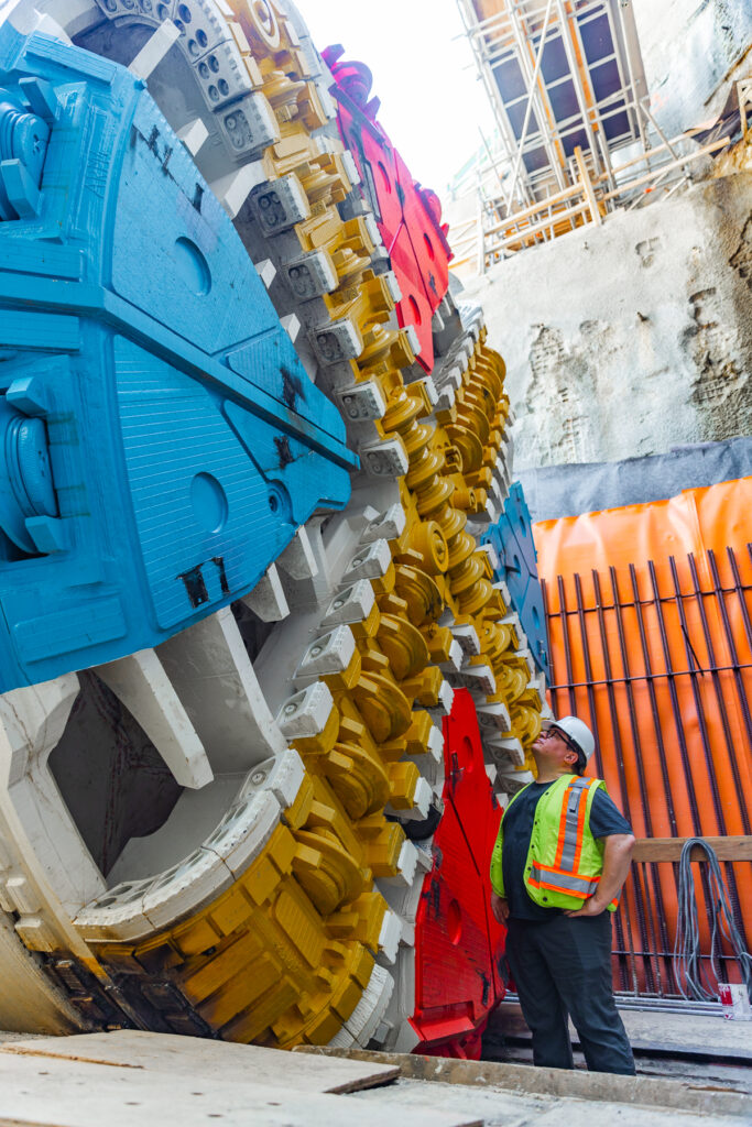 Tunnel boring marks milestone for Broadway Subway project