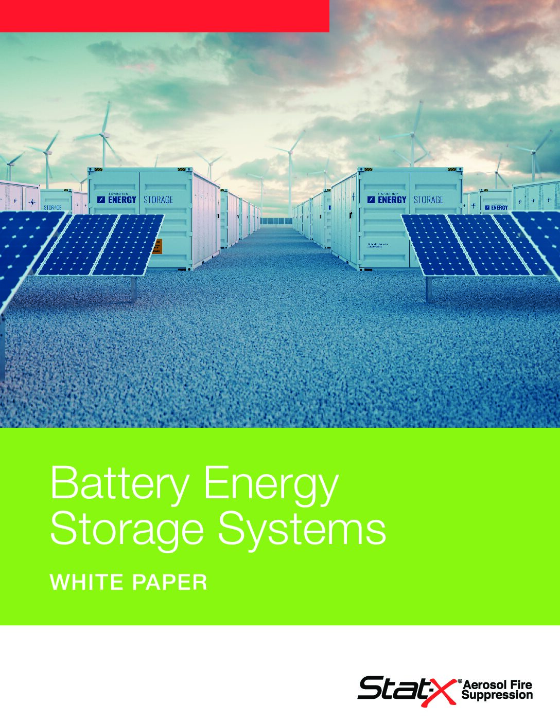 Stat-X® Fire Suppression: Battery Energy Storage Systems