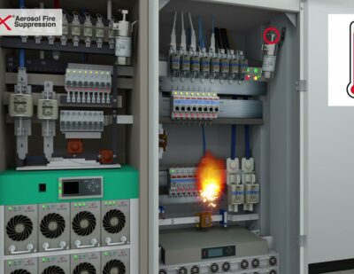 Stat X® Fire Suppression Electrical Cabinet Animation
