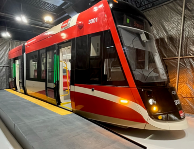 Calgary Receives Mock-Up of New Green Line LRV