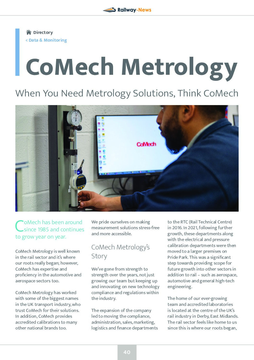 When You Need Metrology Solutions, Think CoMech