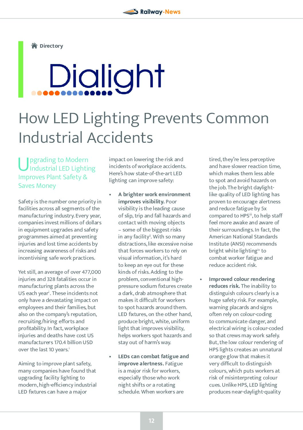 How LED Lighting Prevents Common Industrial Accidents
