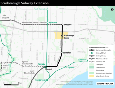 Development Partner Selected for Toronto’s Scarborough Subway Extension