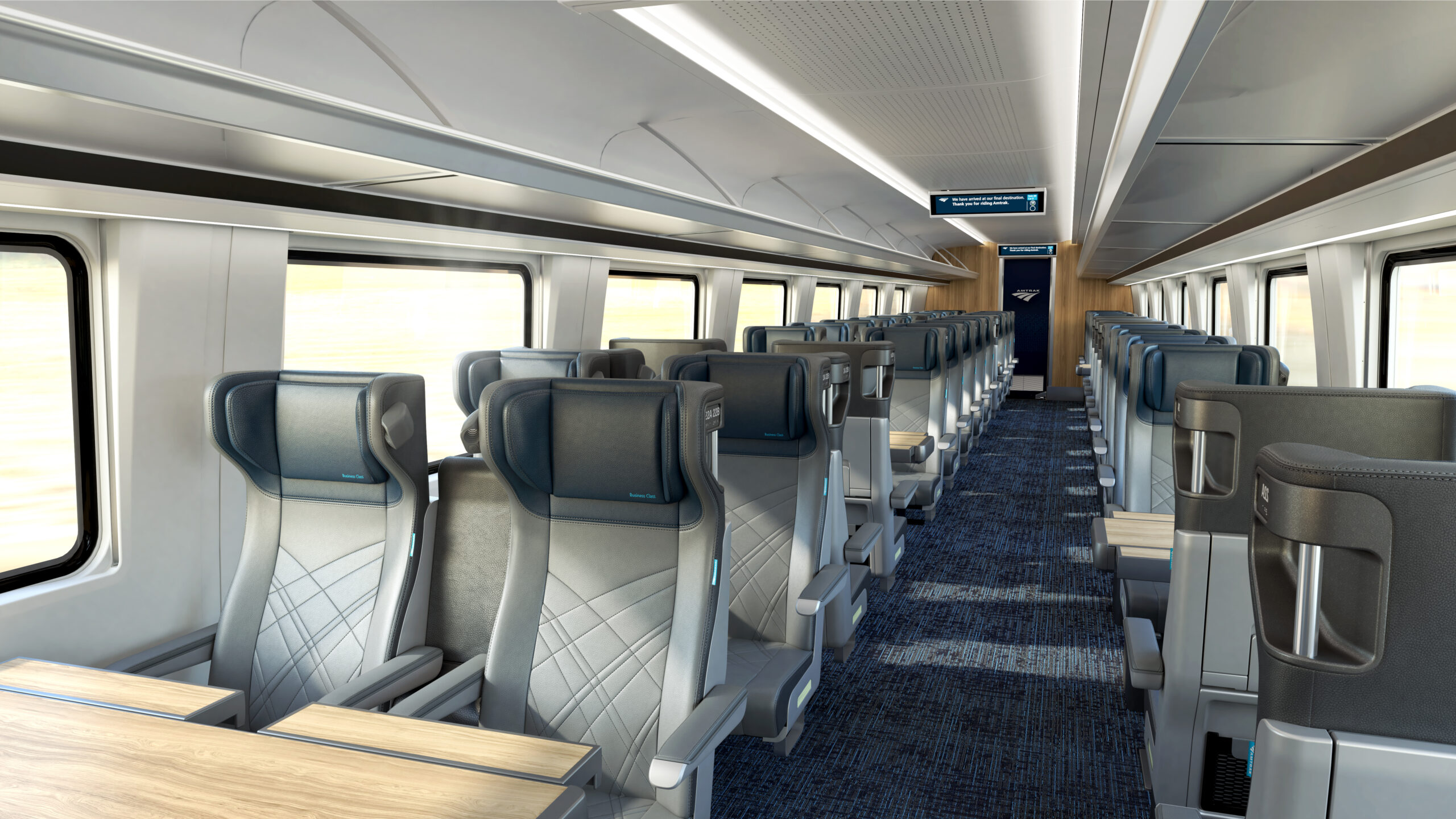 Amtrak Airo business class coach.