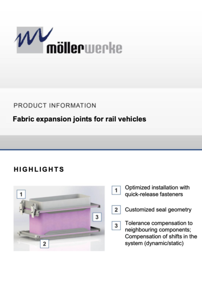 Fabric Expansion Joints for Rail Vehicles