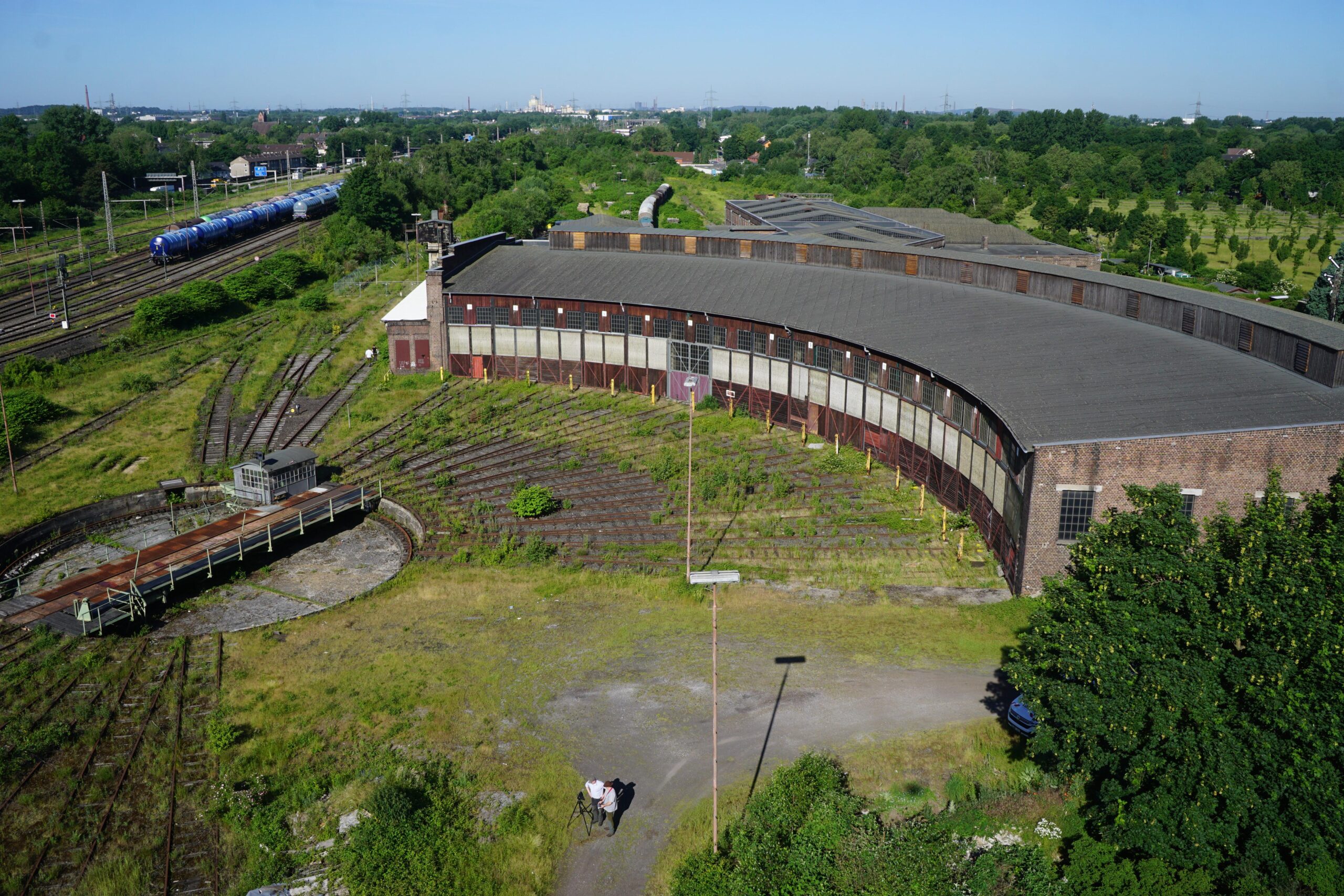 The BWW Bismarck railway depot in Gelsenkirchen, Germany.