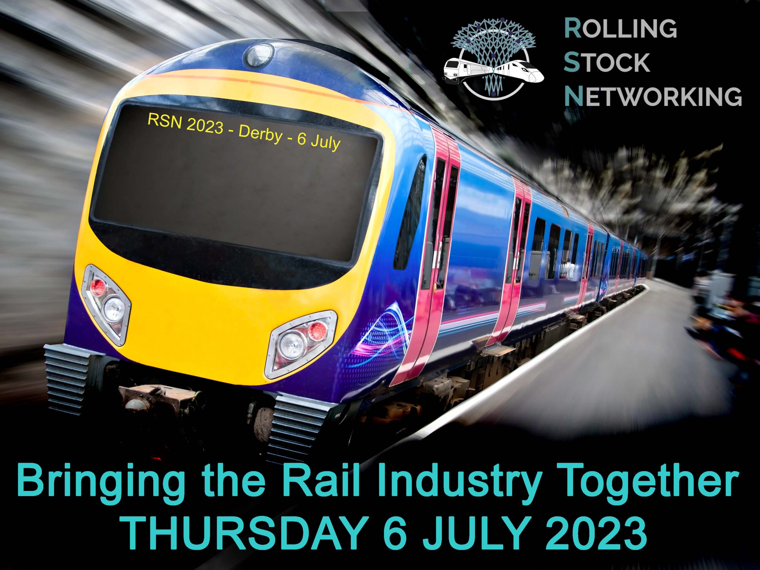 Rolling Stock Networking | Fast Passenger Commuter Train with Motion Blur