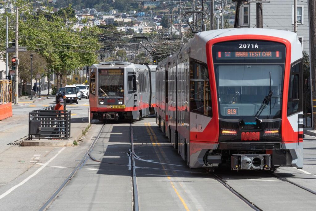 100th New Light Rail Vehicle Enters Service in San Francisco  Railway-News