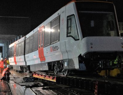 First South Wales Metro Tram-Train Arrives at Taff’s Well Depot