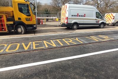 Coventry Very Light Rail Test Track Installed at Whitley Depot