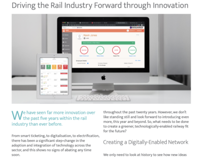 Driving the Rail Industry Forward through Innovation