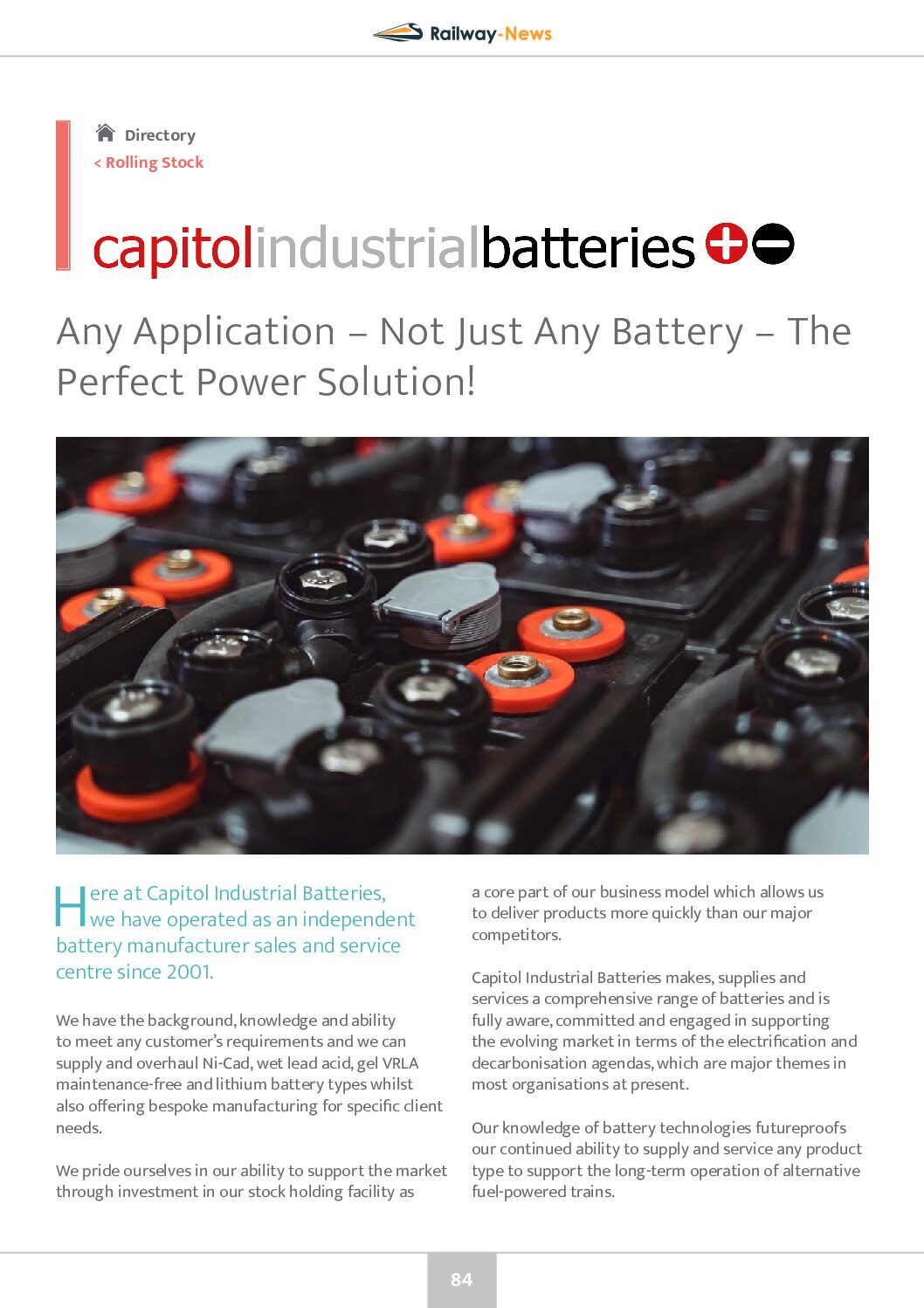 Any Application, Not Just Any Battery – The Perfect Power Solution!