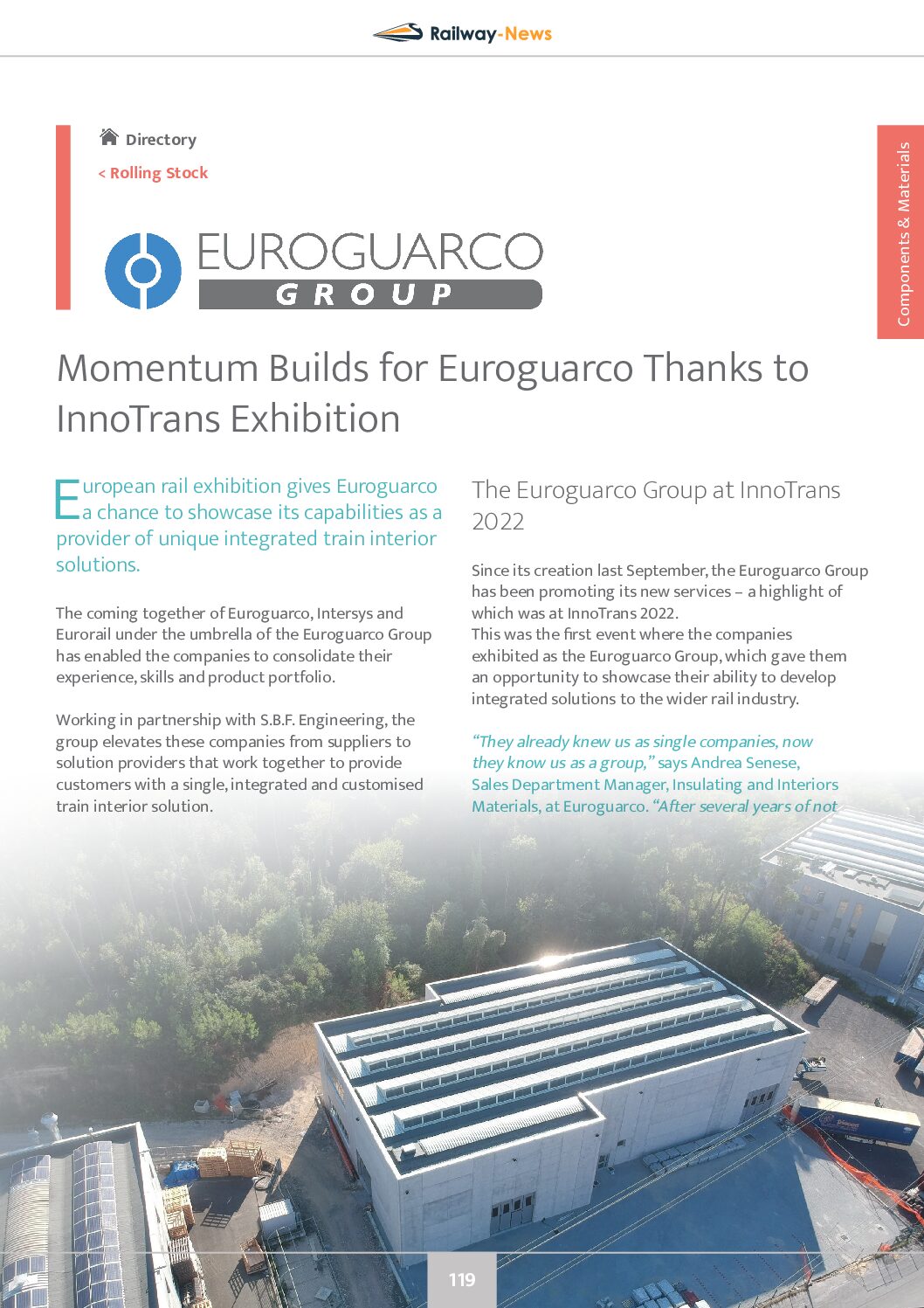 Momentum Builds for Euroguarco Thanks to InnoTrans Exhibition