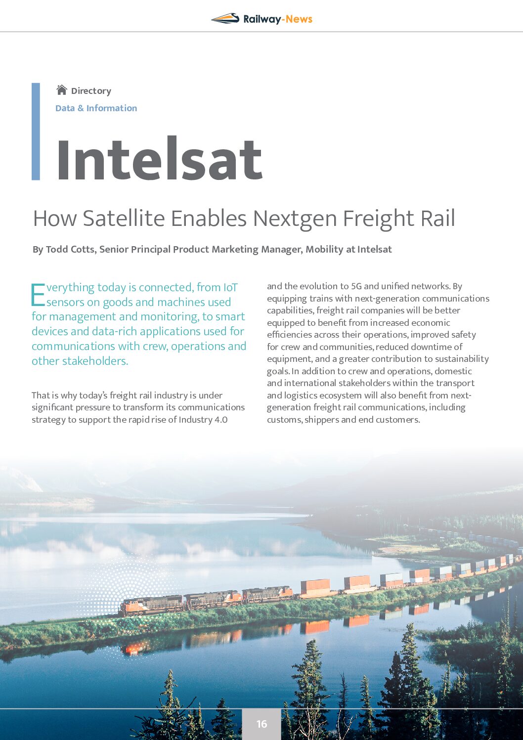 How Satellite Enables Nextgen Freight Rail