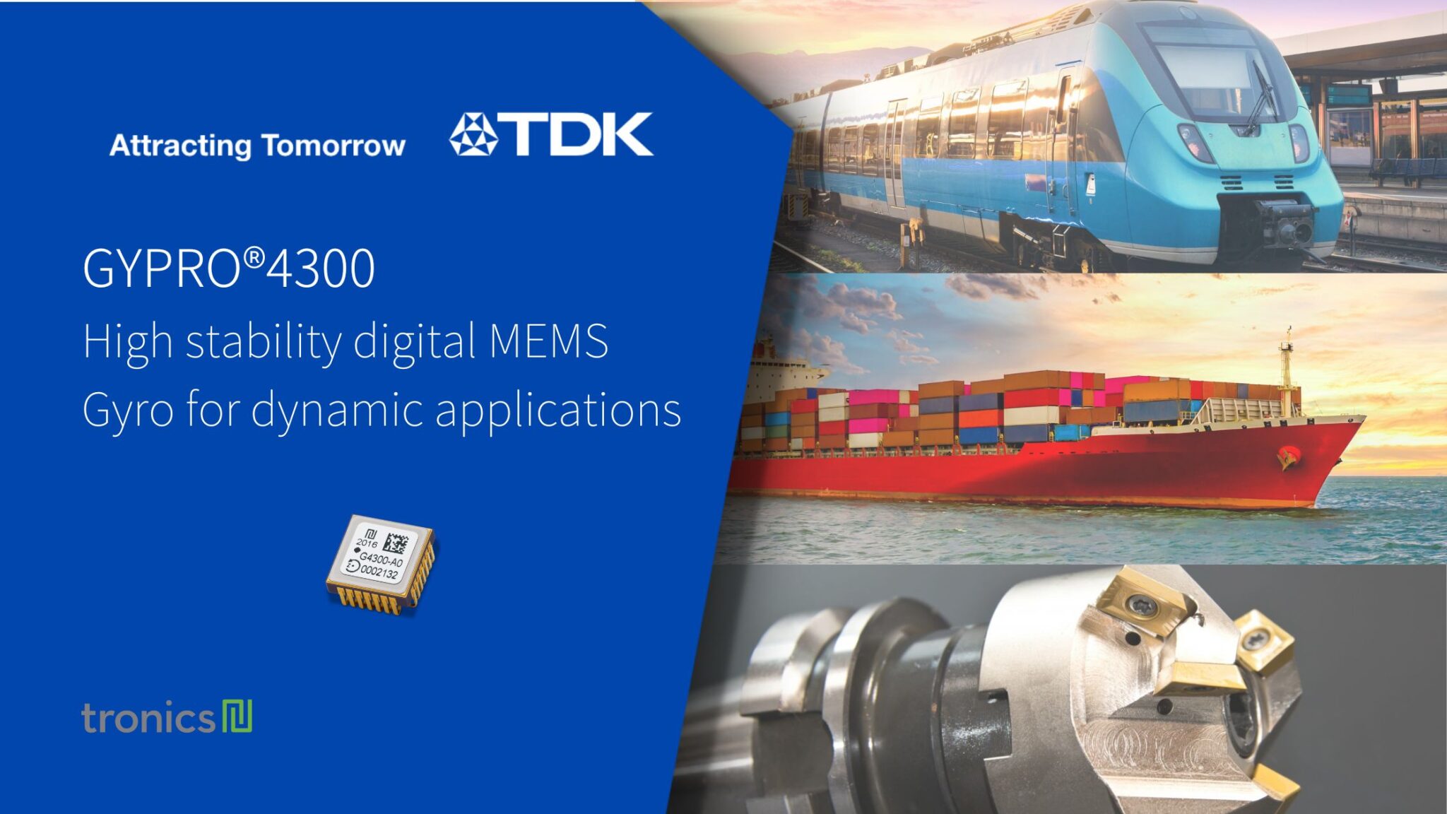 TDK Releases GYPRO® 4300 High Stability Digital MEMS Gyro