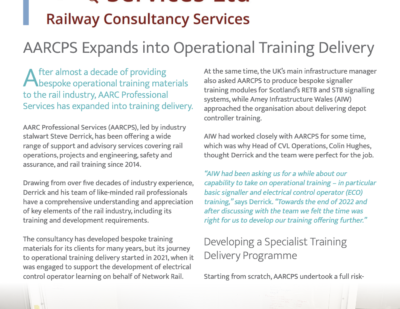 AARCPS Expands into Operational Training Delivery