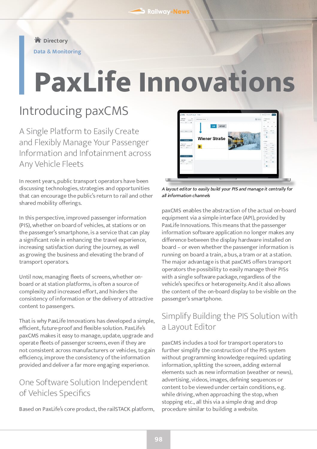 Introducing paxCMS