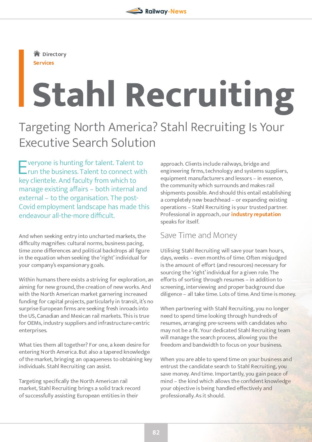 Stahl Recruiting Is Your Executive Search Solution